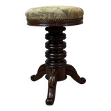 Walnut piano stool