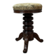 Walnut piano stool