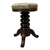 Walnut piano stool