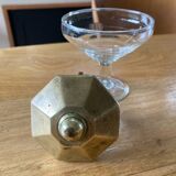 Octagonal brass door handle