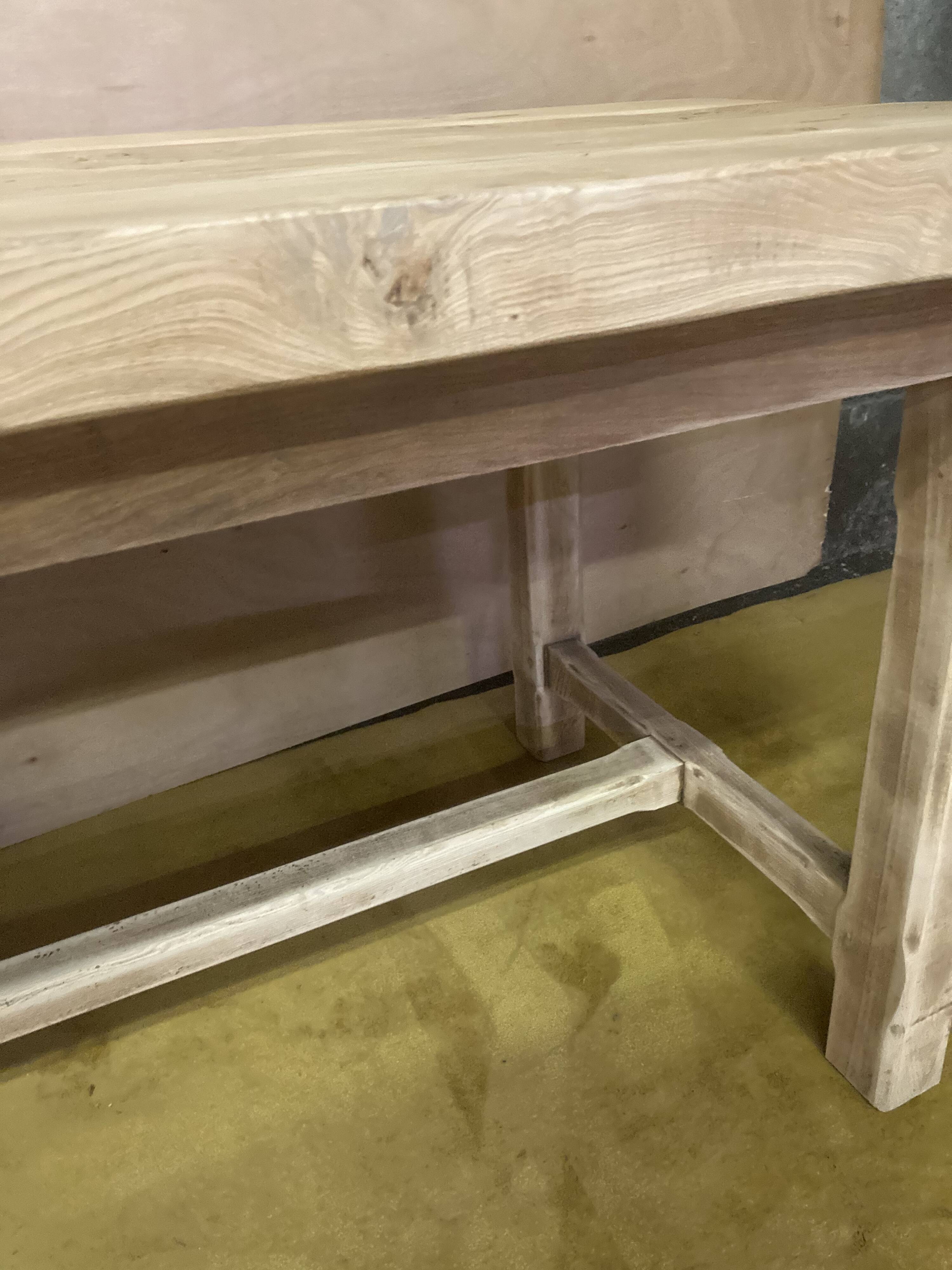 Farmhouse table bois brut