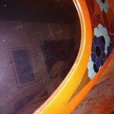 Art Deco oval mirror 100x38cm