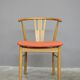 Set of 11 modern curved wood oak chairs