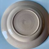 2 assiettes Sarreguemines, décor floral vintage