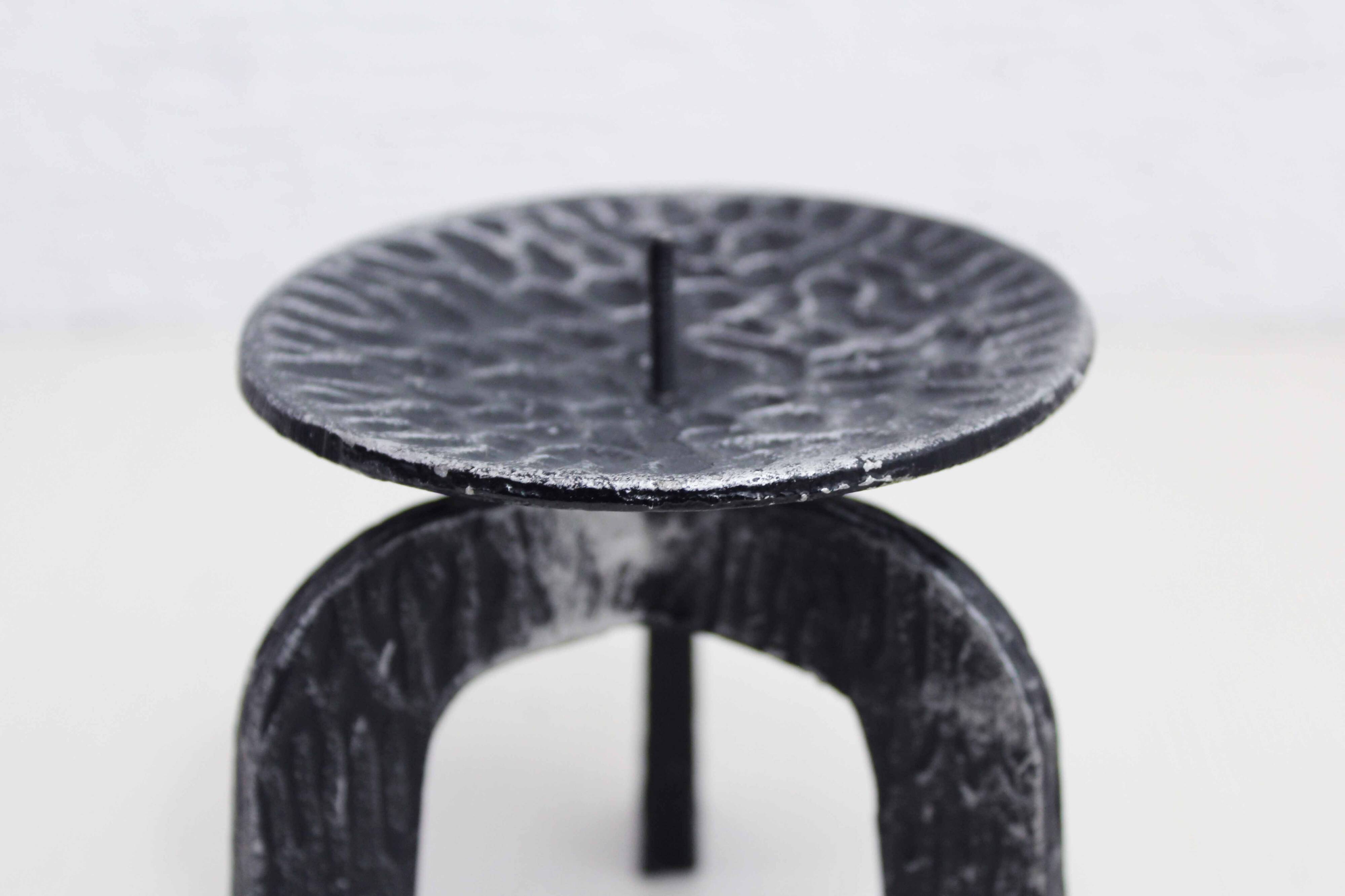 Vintage brutalist candle holder