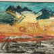 Original Swedish Oil on Panel - "Abstract Landscape" by Ragnar Godin - Dated 1968 - Framed