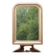 Vintage champagne gold wooden mirror – Louis-Philippe style – 86 × 62 cm