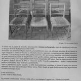 Chairs, set of 6 Paolo Buffa chairs by Mario Quarti