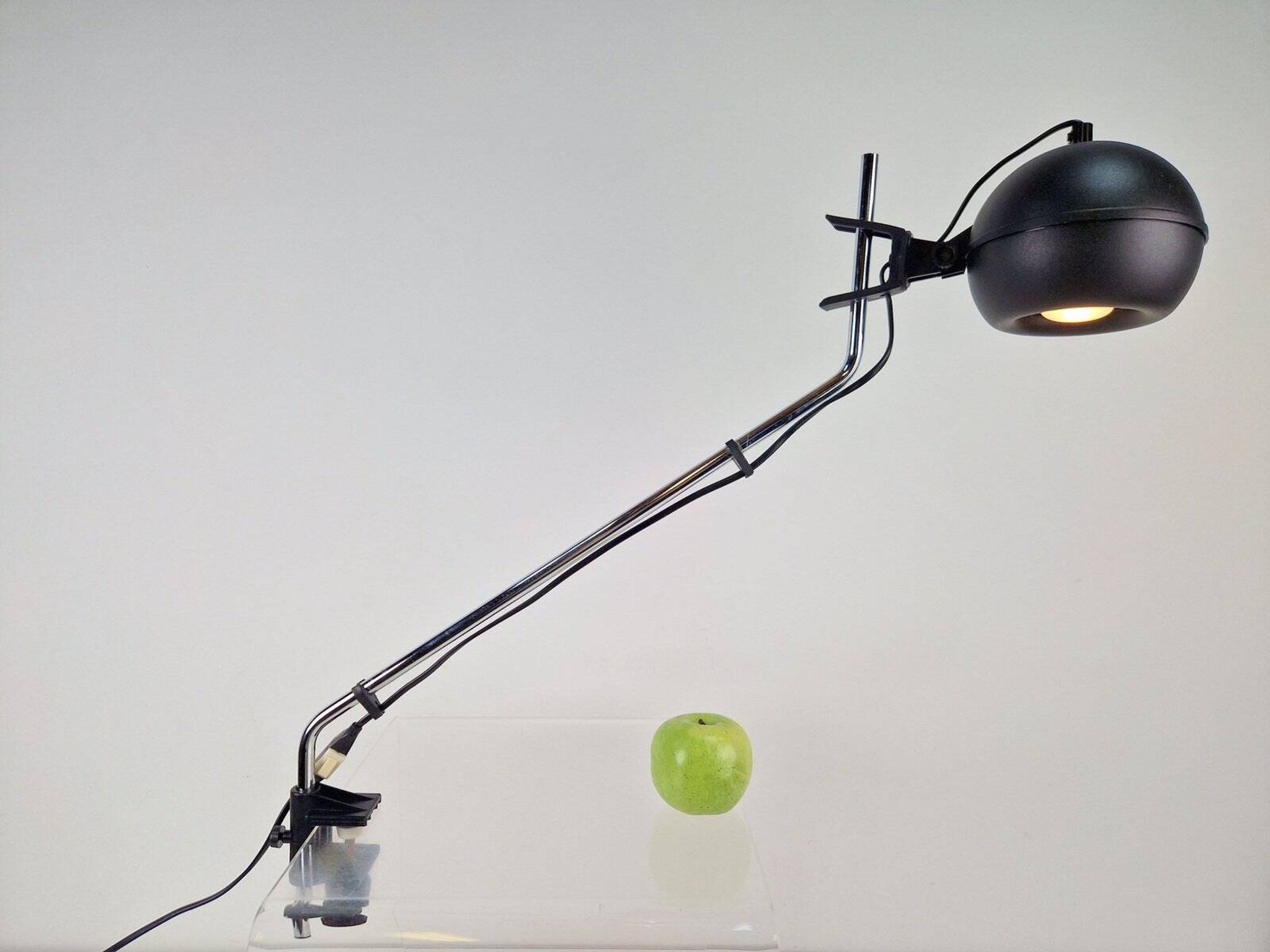 Vintage Space Age Clamp Desk Lamp, 1970s