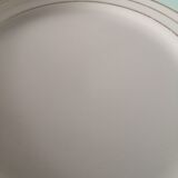 set of 9 green, white and gold Luneville plates