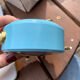 Vintage mechanical alarm clock sky blue Jaz