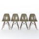 Raw Umber Set (4) Herman Miller Vintage Original Eames DSW Side Shell Chair