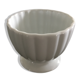 Scalloped porcelain bowl