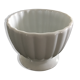 Scalloped porcelain bowl