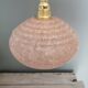 Lamp/suspension/walkman in pink clichy glass