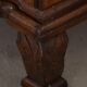 Antique baroque oak commode from the late 18th century with cabriole legs.
