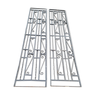 Wrought iron grids (the pair)