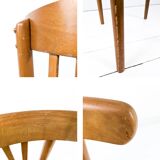 2pcs Chaise de café Chaise de bistrot Mid Century Vintage Café Bistro Streb