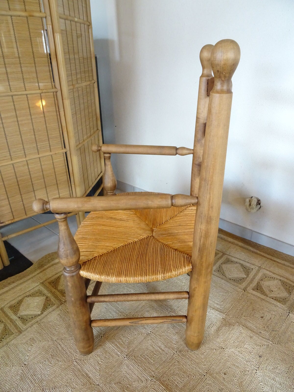 Pair of mulched brutalist armchairs