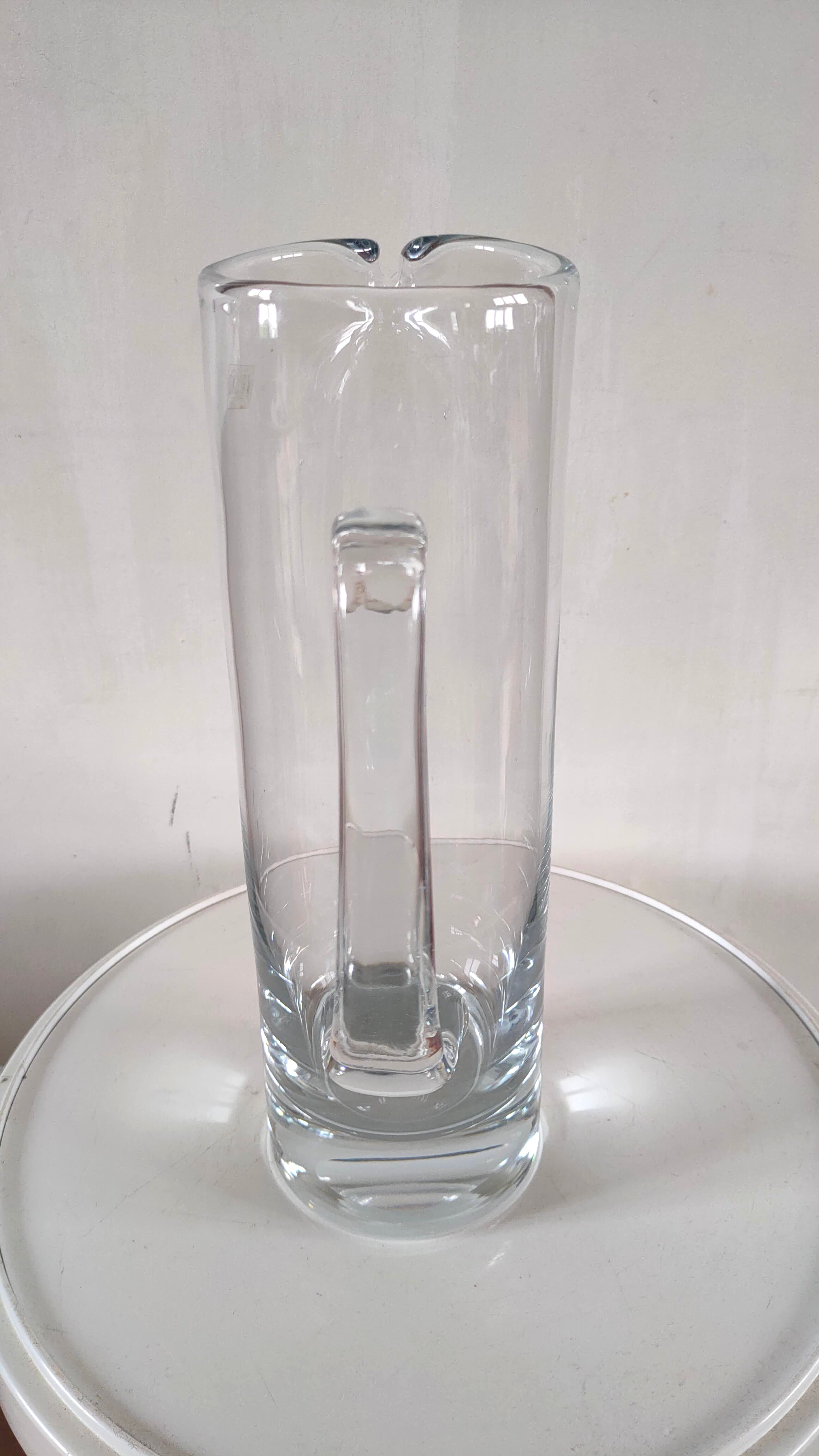 Glass pitcher Design Krosno 70s