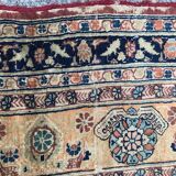 Tapis ancien persan Tabriz en soie très fin 135x160 cm
