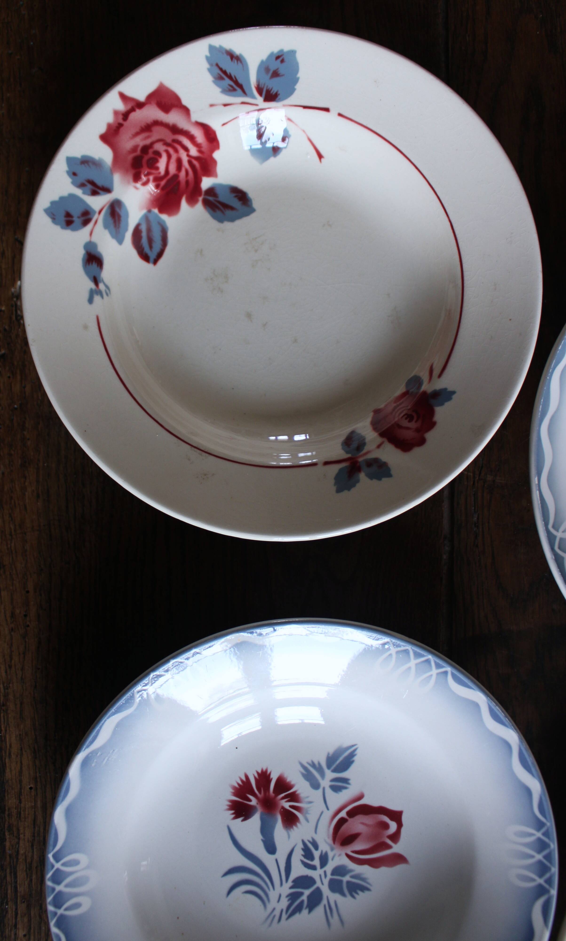 6 Art Deco deep plates Marinette Juliette Digoin Sarreguemines Badonv
