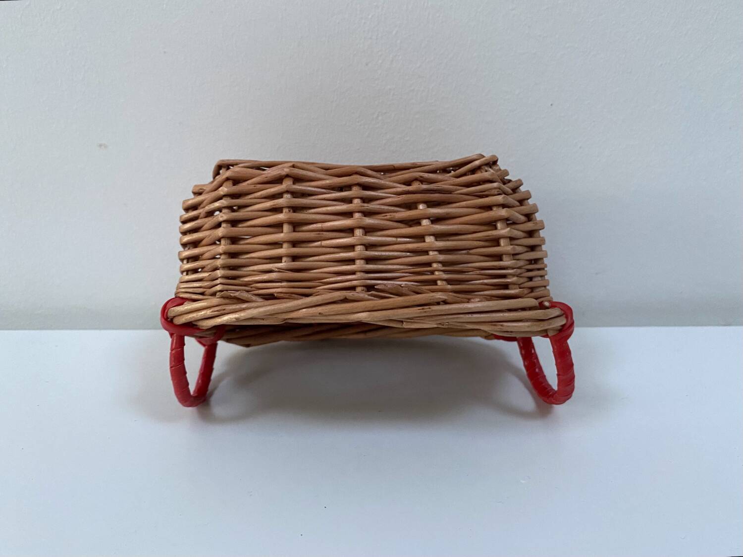 Miniature rattan basket from the 70s