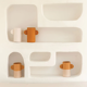 Two-tone amber ceramic vase - oustao