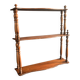 Napoleon III wall shelf in turned wood, 19th century
