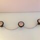 Moustache hook with three chrome heads / vintage 60s-70s