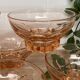 Set of 6 pink star luminarc cups