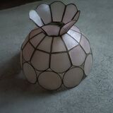 Pink mother-of-pearl lampshade