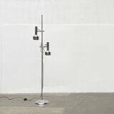 Lampe sur pied minimaliste de l’ère spatiale suisse du milieu du siècle par l'équipe SLZ pour Swisslamps International, années 1960