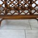 Rattan set with table and two armchairs.