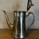Ancienne cafetière à col de cygne en métal argenté – estampillée N.G.