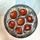 Vintage oyster plates