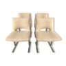 Georges Frydman's 4-chair in beige wool and m for EFA 1960
