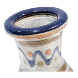 Candle holder with handle and vintage '80 cup in glazed ceramic. Signed Vilá Clara. In perfect condition.