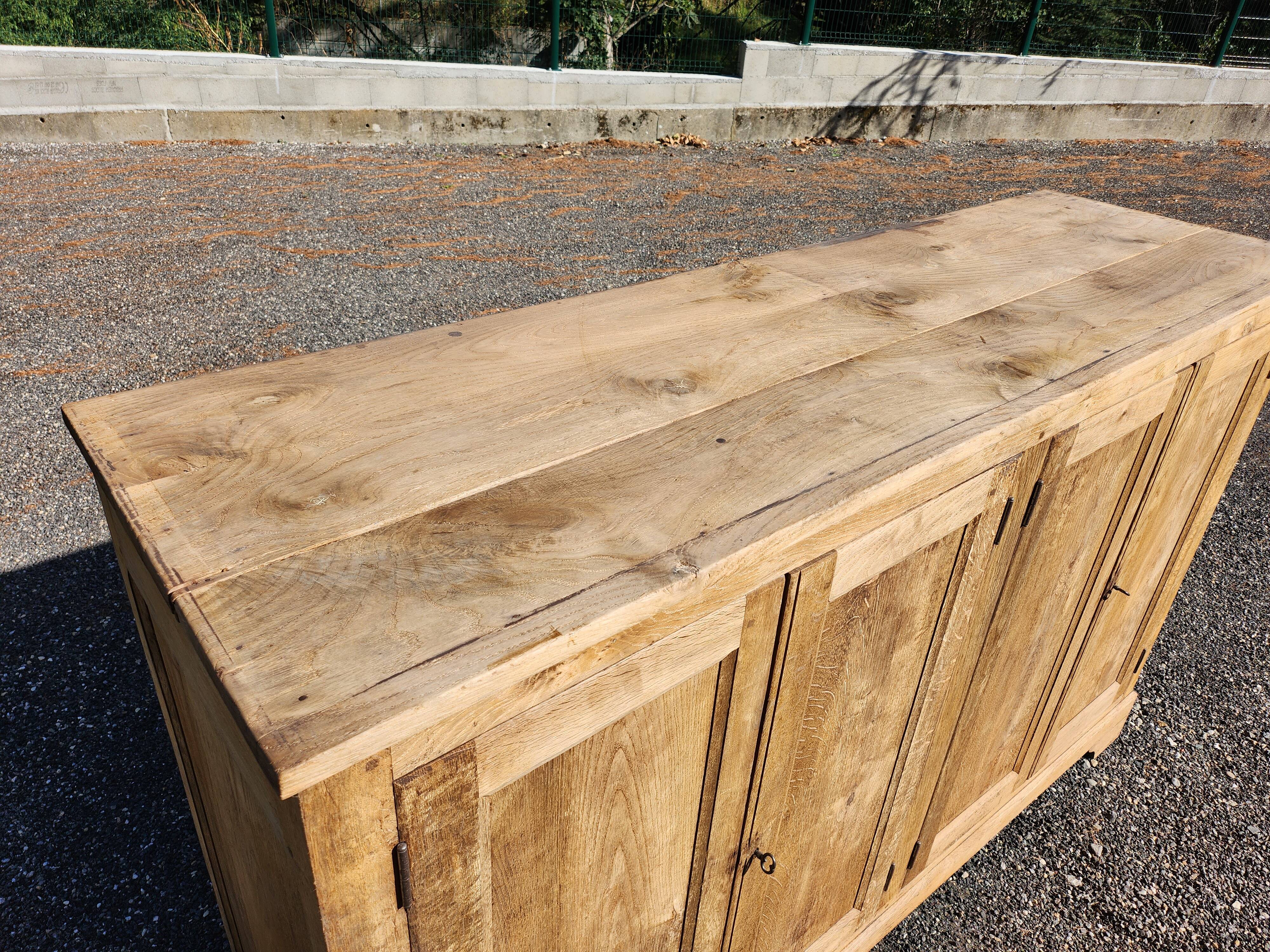 Old oak sideboard natural raw wood trade furniture
