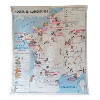 Former MDI school poster: France population and Food Industries.