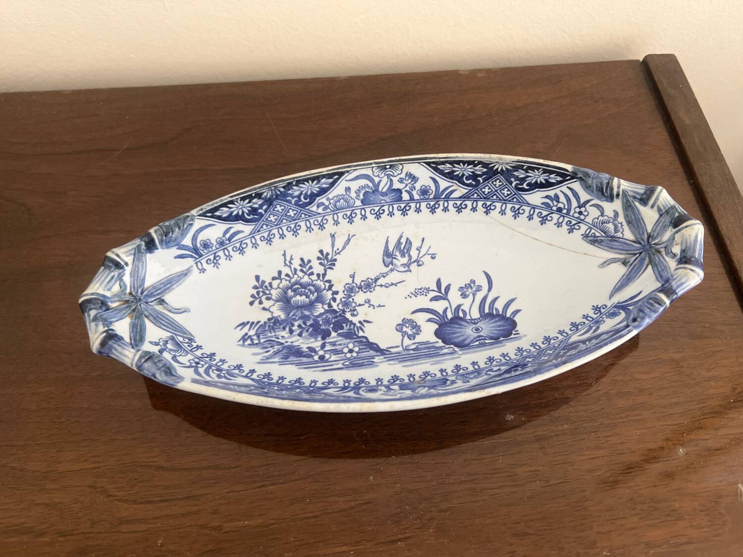 Ravier Creil and Montereau blue model Yedo