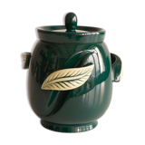 Green ceramic pot
