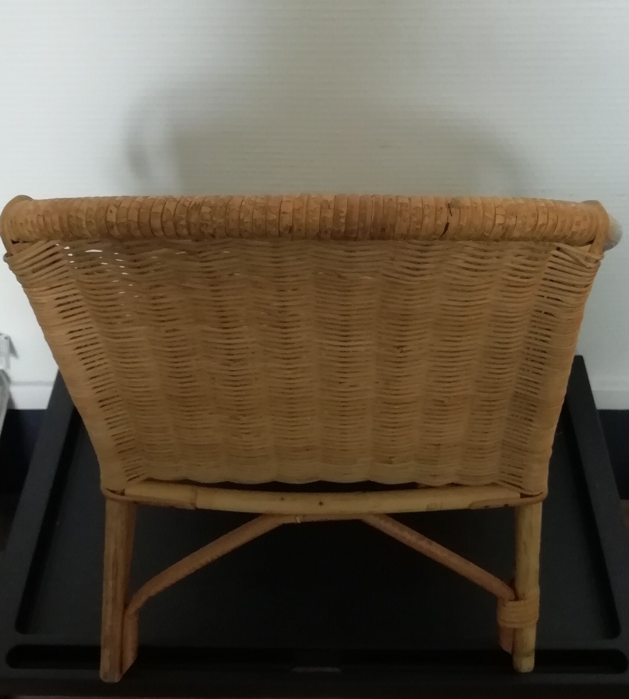 Former children's chair rattan 1960