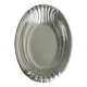 Light silver metal bread basket