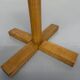 Vintage wooden coat stand with modernist design from the 1970s.