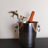 Stainless steel Champagne bucket Létang Rémy, ice bucket, cooler