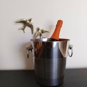 Stainless steel Champagne bucket Létang Rémy, ice bucket, cooler