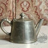 Silver-plated metal teapot or coffee pot with double hallmarks - early 20th century
