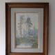 Misty landscape painting