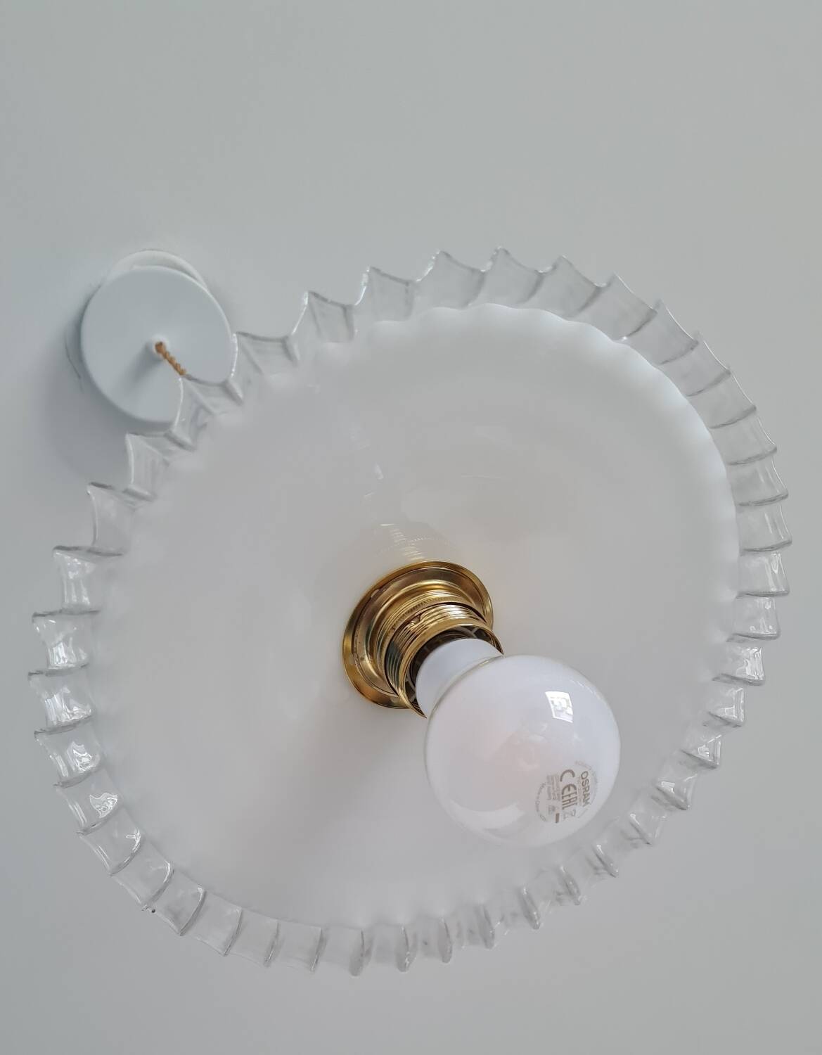 Vintage opaline chandelier